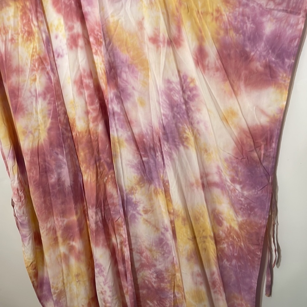 Torrid one size PINK TIE DYE LONGLINE RUANA - Picture 8 of 10